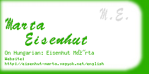 marta eisenhut business card